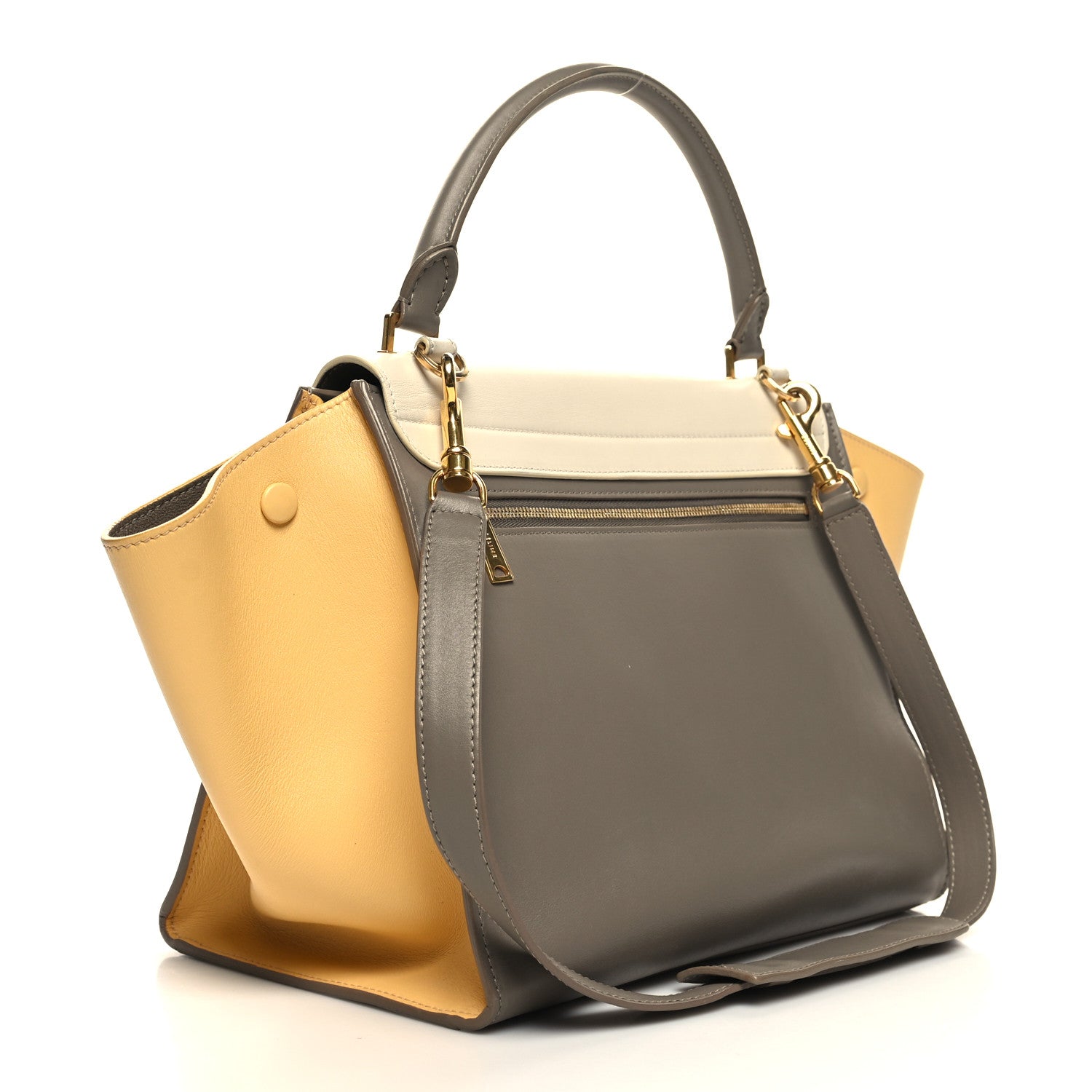 Celine Smooth Calfskin Medium Tri-Color Trapeze Butter 3 of 13