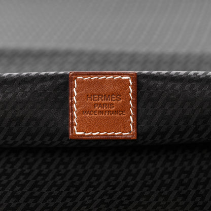 Hermes Technical Silk H en Bias Travelsilk Cube MM Black Fauve 6 of 11