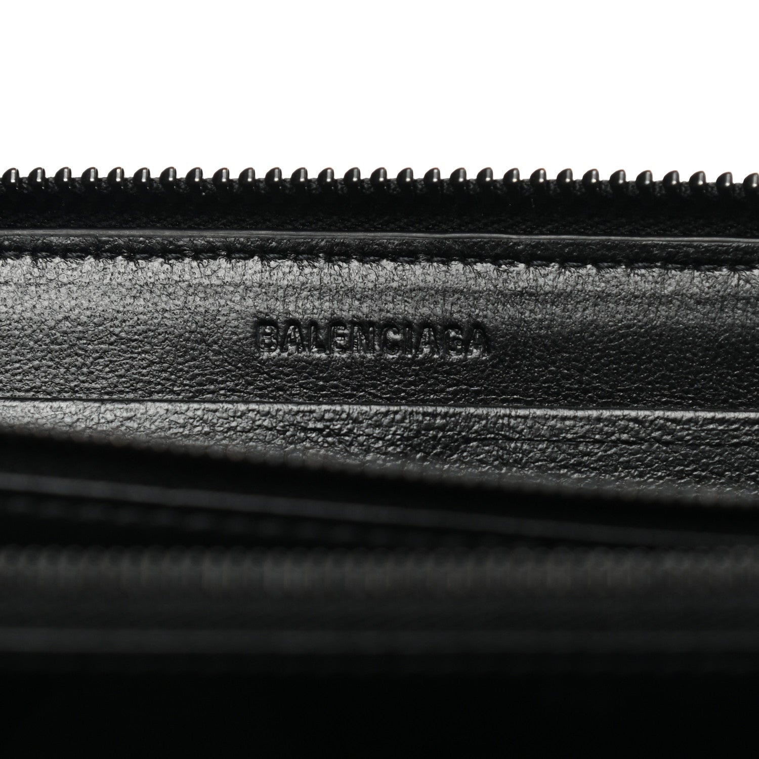 Balenciaga Grained Calfskin Neo Classic Continental Zip Around Wallet Black 6 of 8