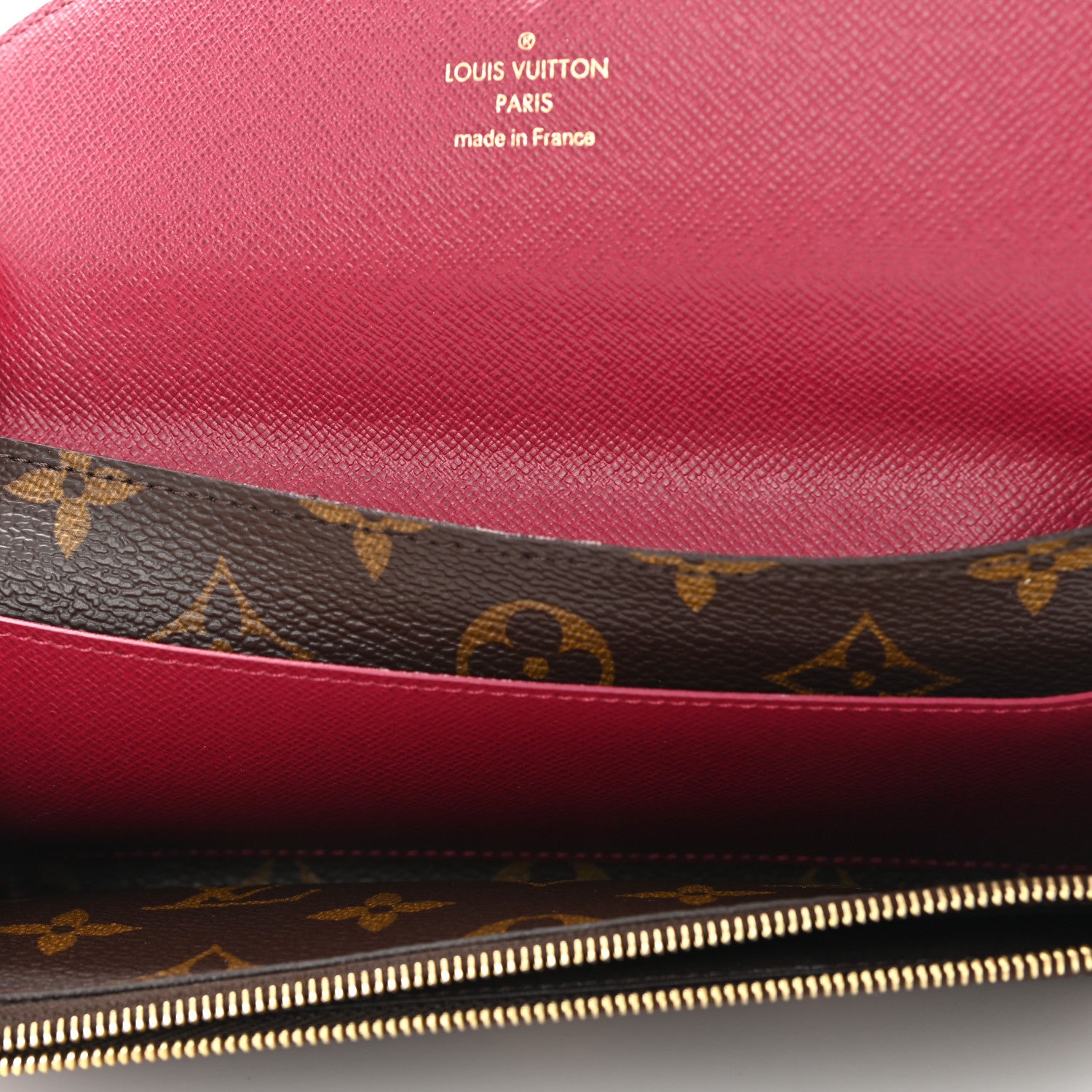Louis Vuitton Monogram Emilie Wallet Fuchsia 5 of 9