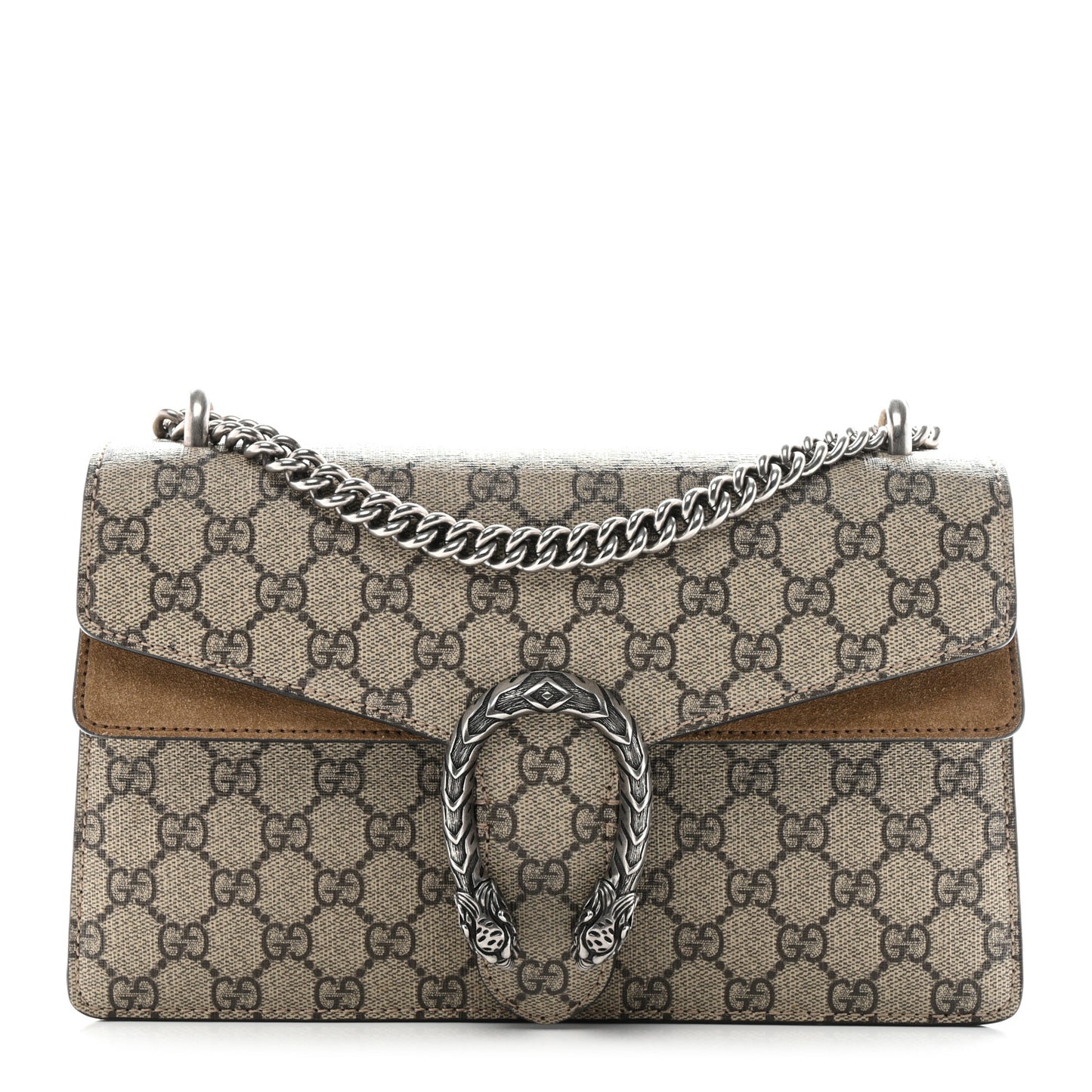 GG Supreme Monogram Small Dionysus Shoulder Bag Taupe