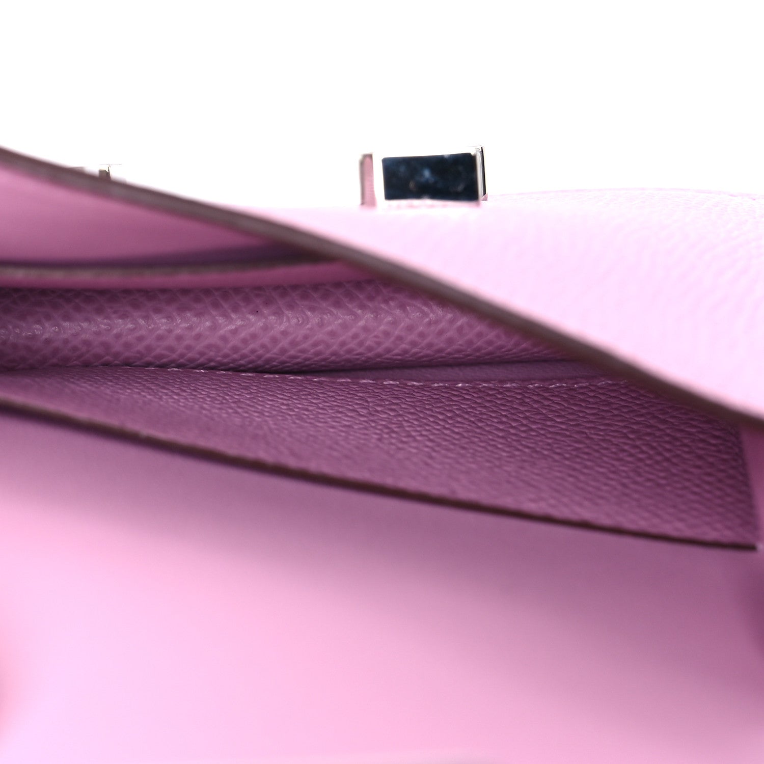 Hermes Epsom Constance Slim Wallet Mauve Sylvestre 7 of 13