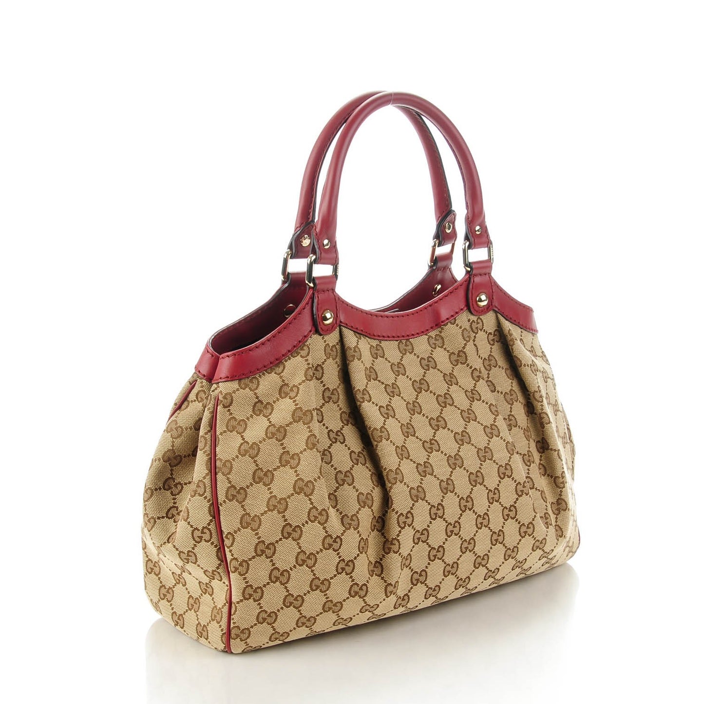 Monogram Medium Sukey Tote Dark Red