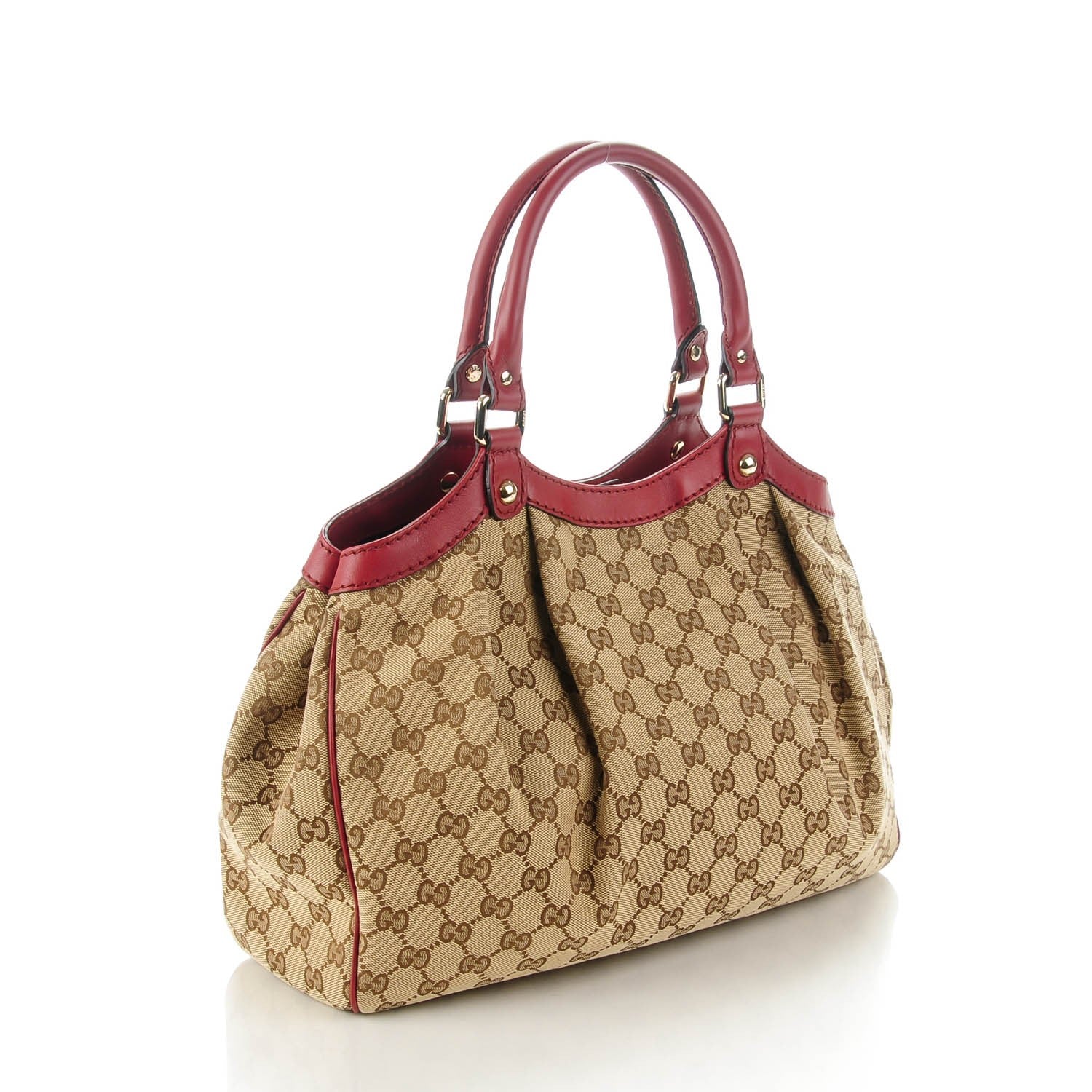 Gucci Monogram Medium Sukey Tote Dark Red 3 of 7