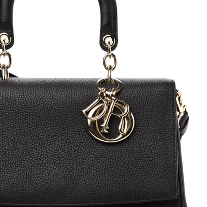 Christian Dior Bullcalf Medium Be Dior Flap Black Fraise 11 of 12