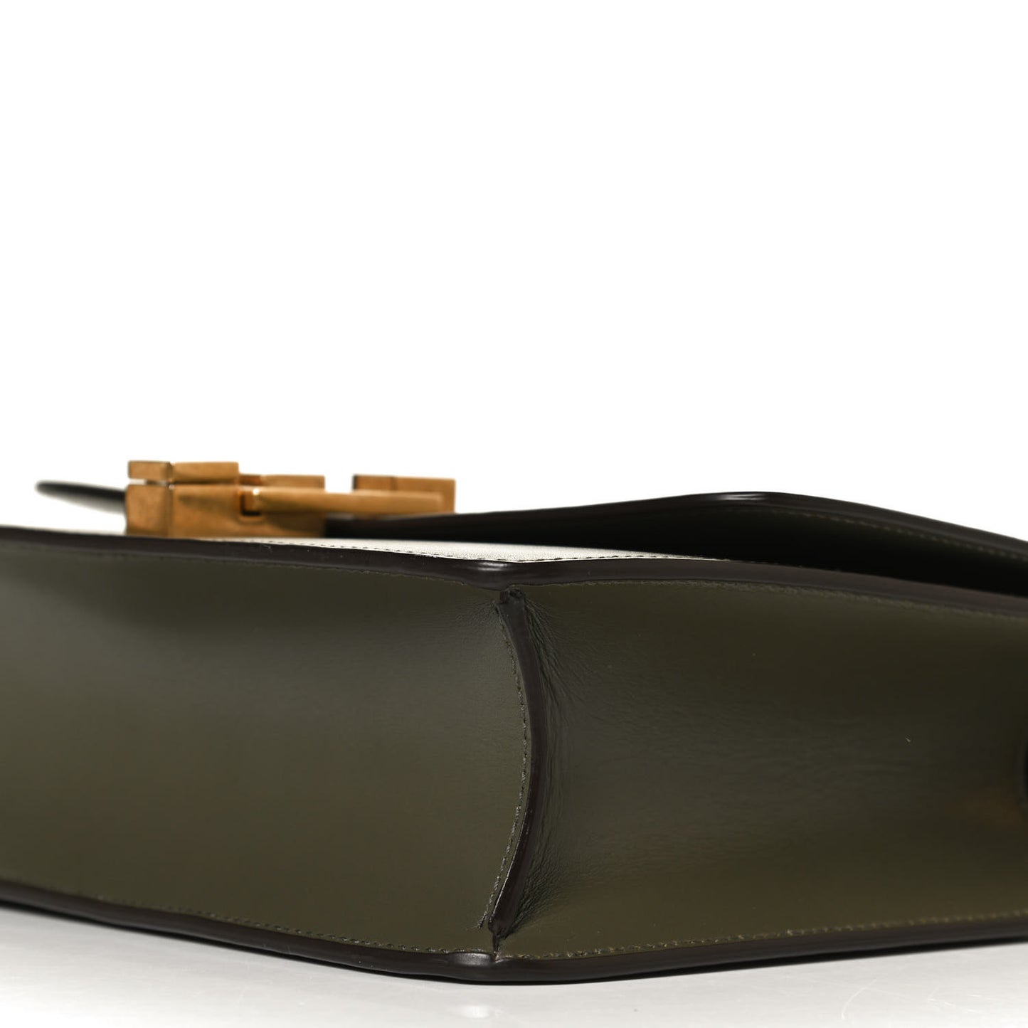 Smooth Calfskin Carre Satchel Green