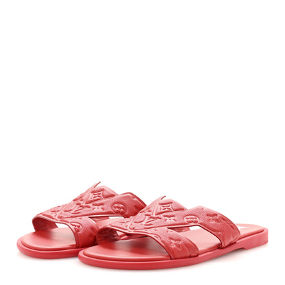 Louis Vuitton Empreinte Mens LV Oasis Mule Sandals 10 Red 4 of 9