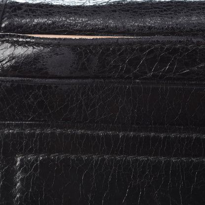 Prada Vitello Shine Zip Flap Wallet Black 9 of 17