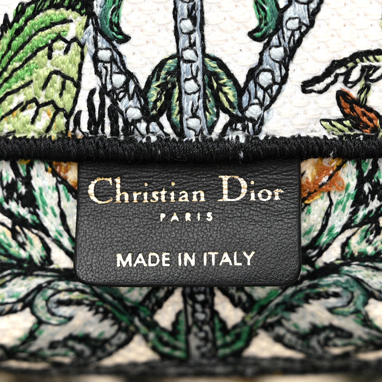 Christian Dior Canvas Embroidered Medium Etoile de Voyage Book Tote White Multicolor 6 of 15