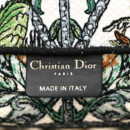 Christian Dior Canvas Embroidered Medium Etoile de Voyage Book Tote White Multicolor 6 of 15