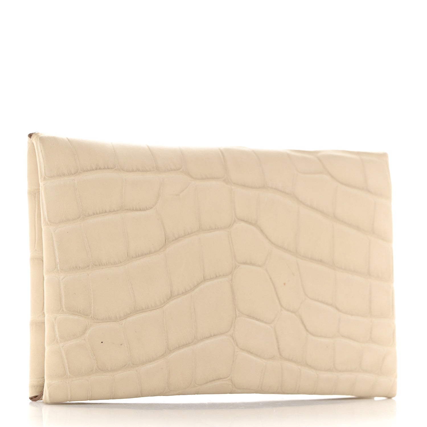 Hermes Matte Alligator Calvi Card Case Beton 3 of 7