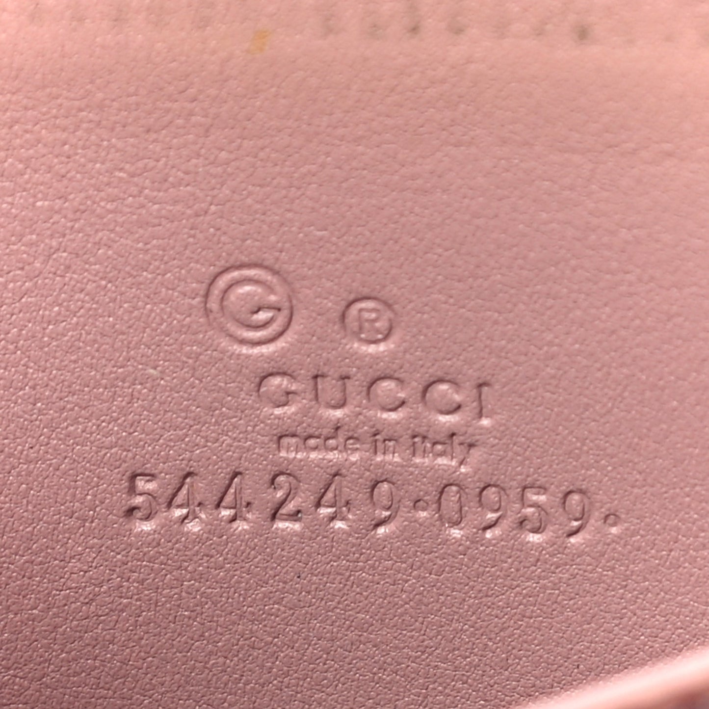 Microguccissima Zip Around Card Case Soft Pink