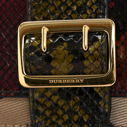 Burberry Snakeskin House Check Buckle Detail Flap Wallet Multicolor 8 of 11