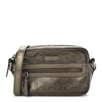 Gucci Imprime Monogram Small Shoulder Bag Silver 1 of 8