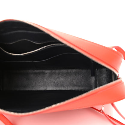 Celine Nappa Side Lock Dragonne Shoulder Bag Bright Orange 4 of 13