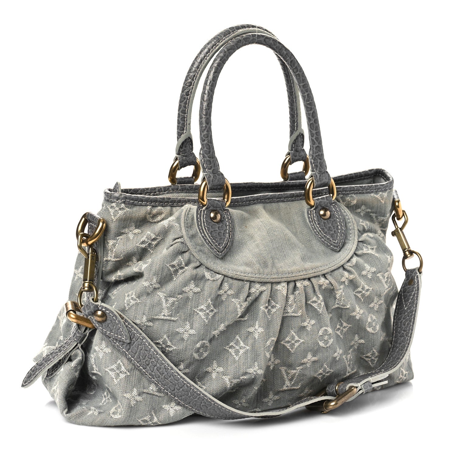 Louis Vuitton Denim Neo Cabby MM Grey 3 of 14