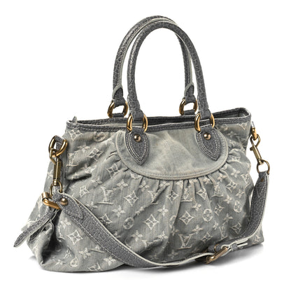Louis Vuitton Denim Neo Cabby MM Grey 3 of 14