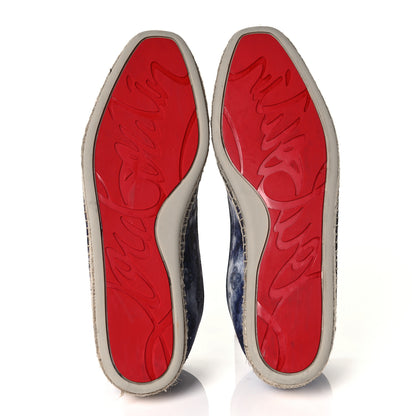Christian Louboutin Denim Tie Dye Punk Mens Nanou Orlato Flat Espadrilles 41 Multicolor 7 of 7