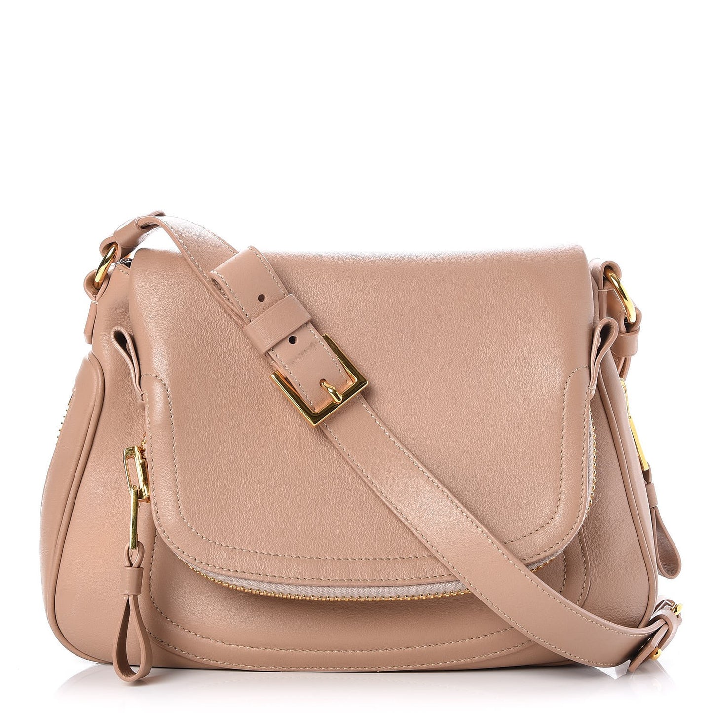 Calfskin Medium Jennifer Crossbody Beige