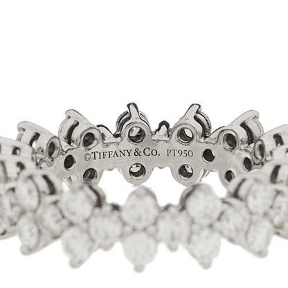 Tiffany Platinum Diamond Aria Band Ring 54 7 4 of 4