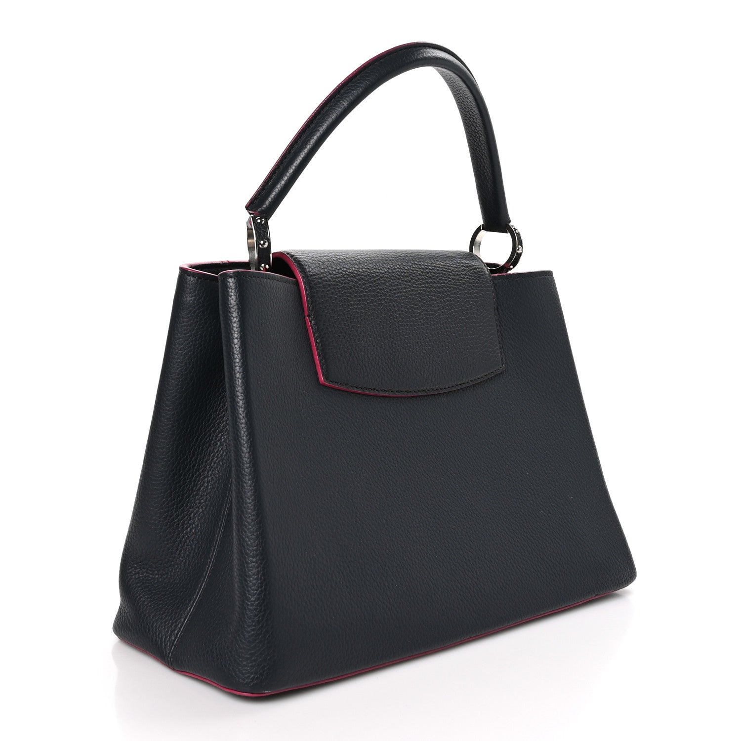 Louis Vuitton Taurillon Capucines MM Cobalt Fuchsia 3 of 13