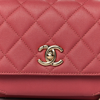 Chanel Caviar Quilted Small Business Affinity Flap Pink 8 of 11