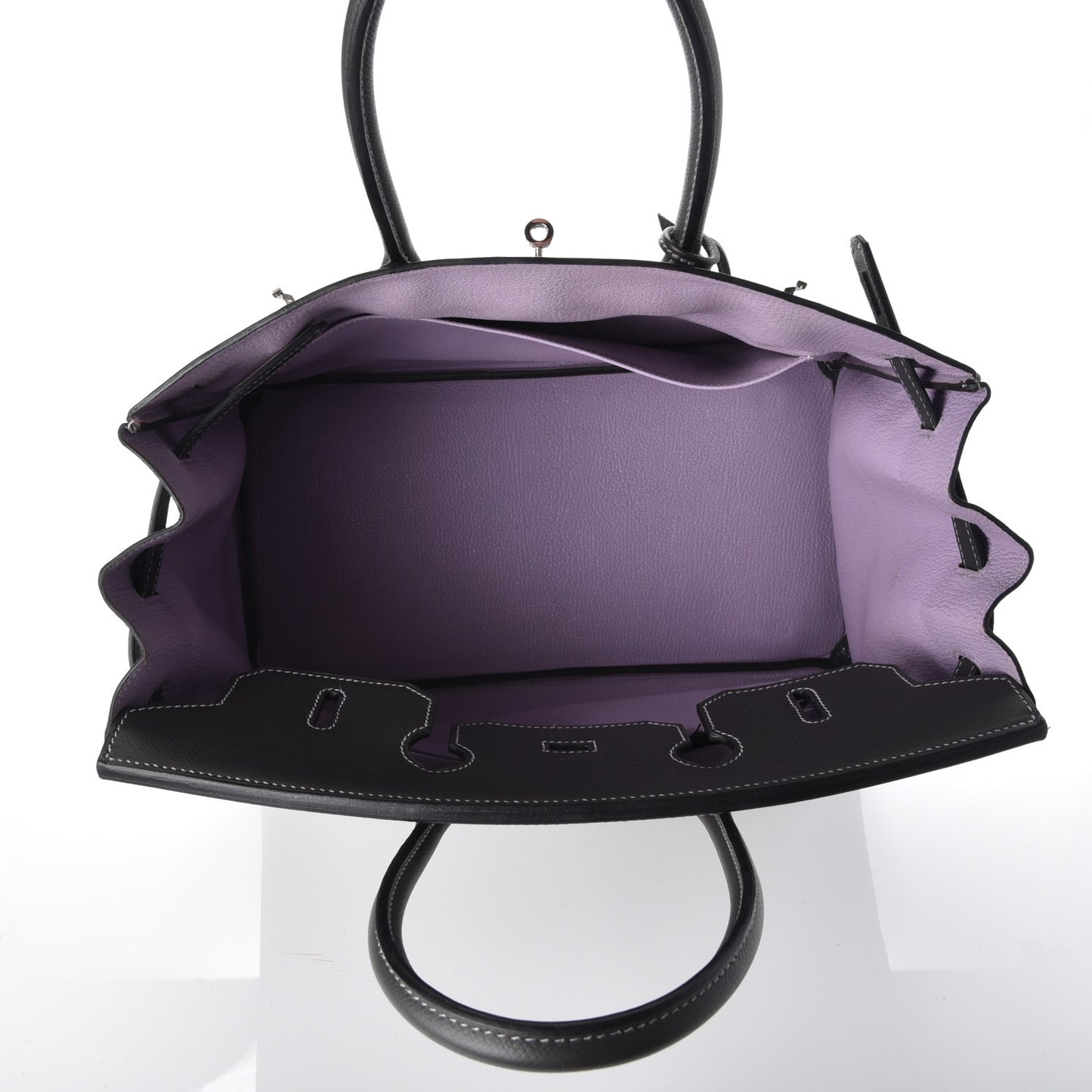 Epsom Horseshoe Birkin 35 Etain Lilac