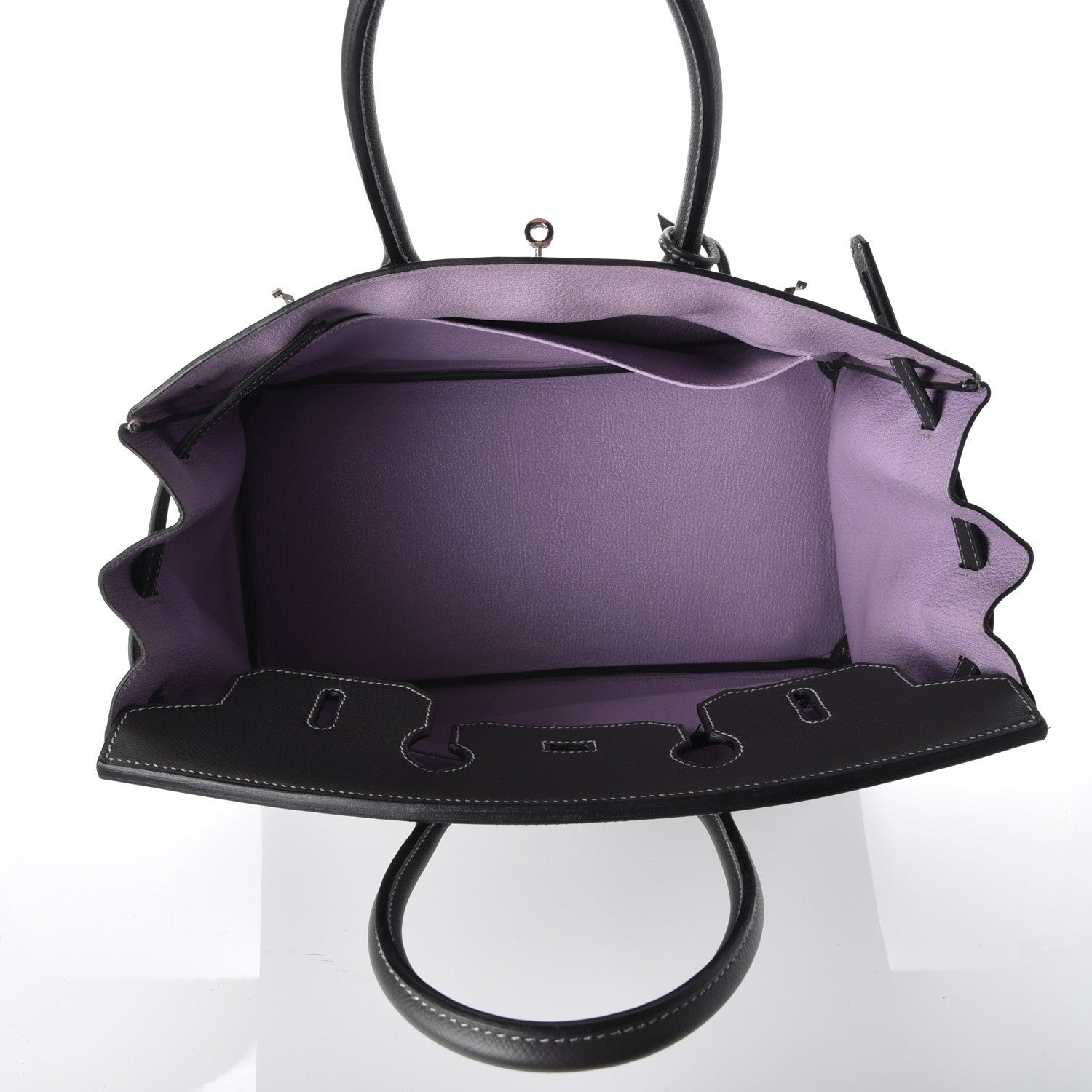 Hermes Epsom Horseshoe Birkin 35 Etain Lilac 5 of 27