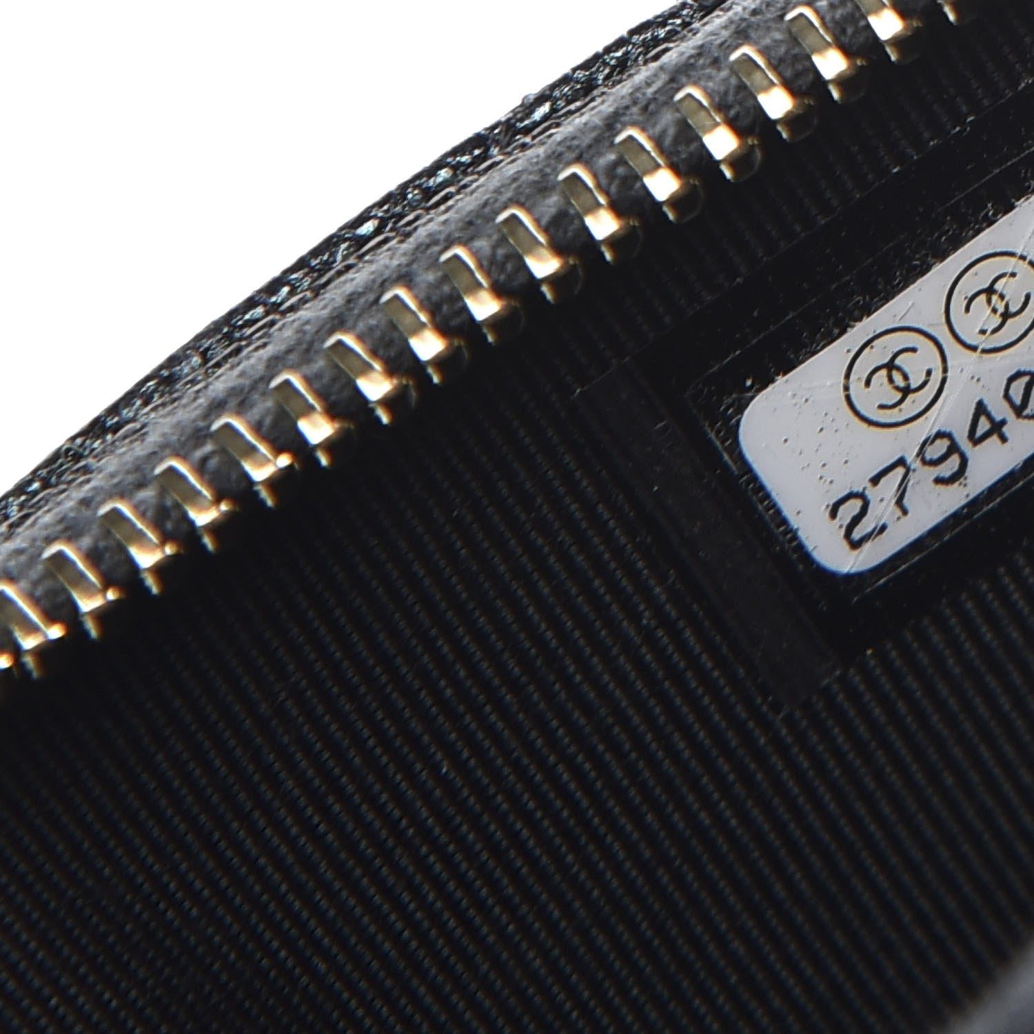Chanel Iridescent Caviar Quilted Flap Zip Card Holder Black 7 of 8