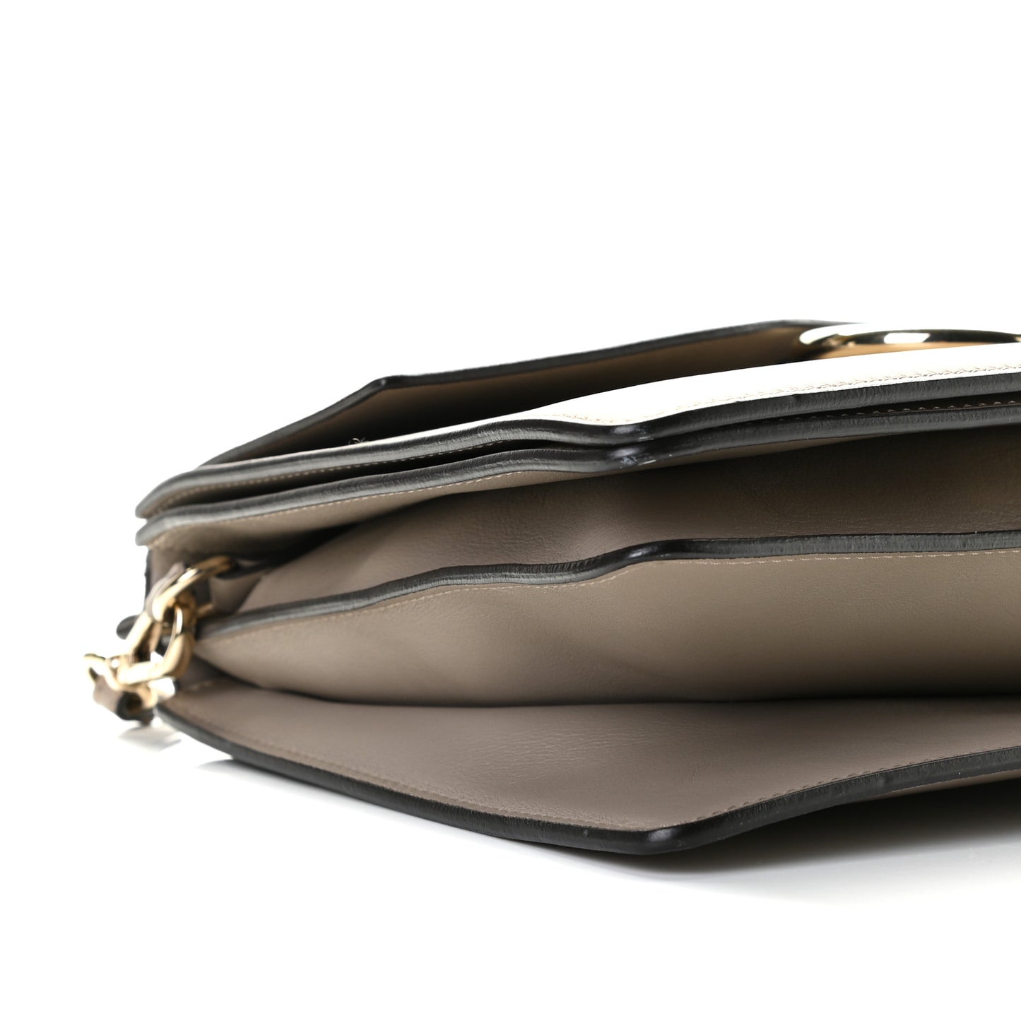 Calfskin Medium Faye Shoulder Bag Motty Grey