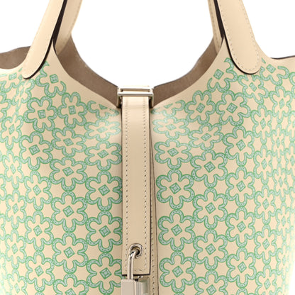 Hermes Swift Lucky Daisy Picotin Lock 18 PM Nata Vert 8 of 10