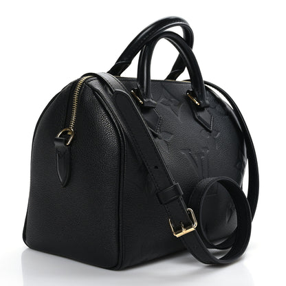 Louis Vuitton Empreinte Monogram Giant Speedy Bandouliere 25 Black 3 of 10