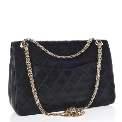 Chanel Lambskin Quilted Medium Double Flap Bijoux Chain Black 4 of 21