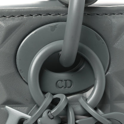 Christian Dior Calfskin Cannage Diamond Medium Lady D-Joy Grey 11 of 12