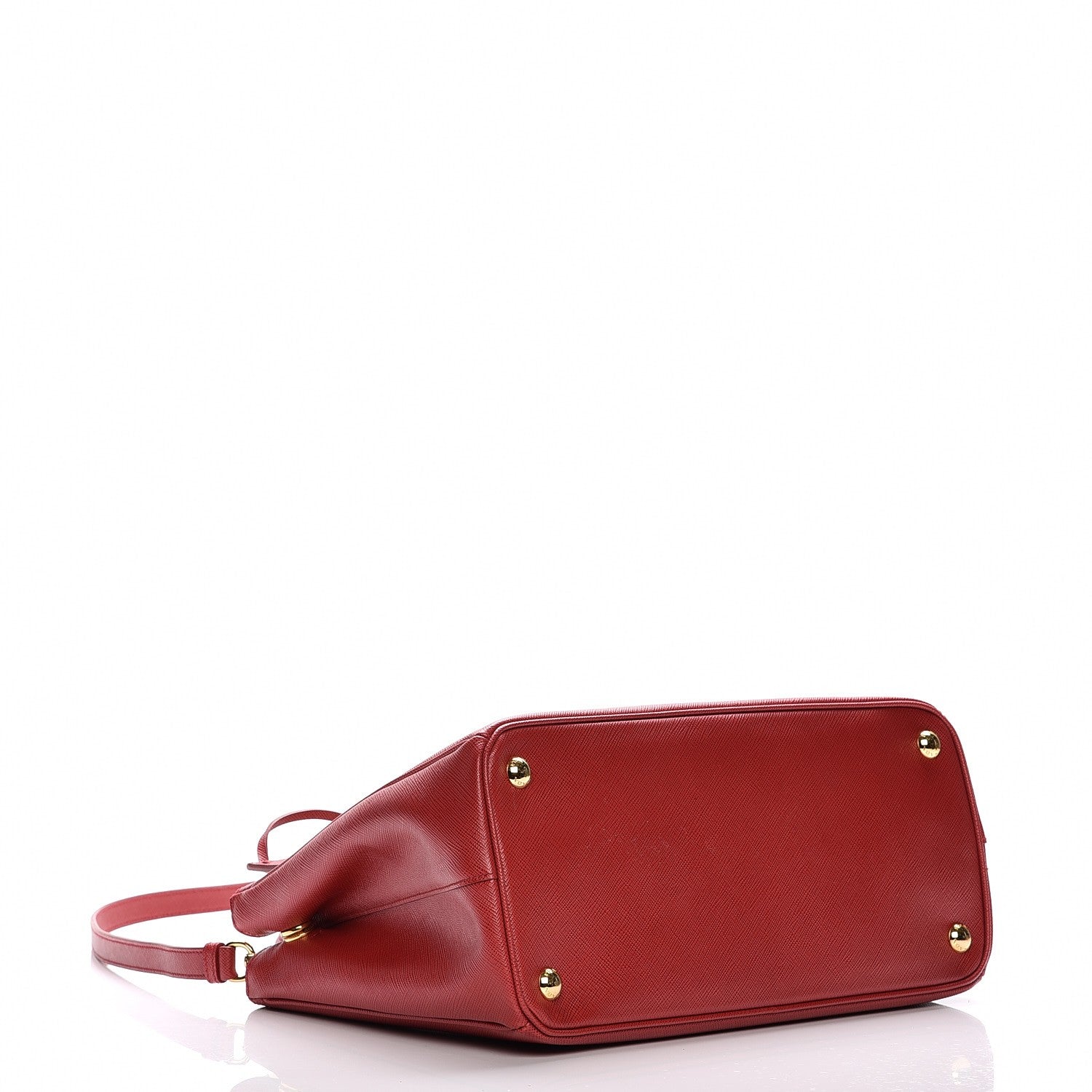 Prada Saffiano Small Galleria Double Zip Tote Fuoco 5 of 7