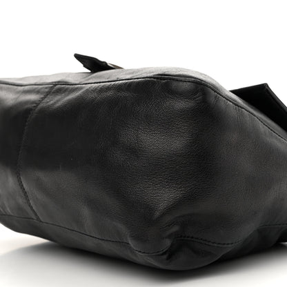 Fendi Calfskin Big Forever Mama Baguette Black 10 of 13