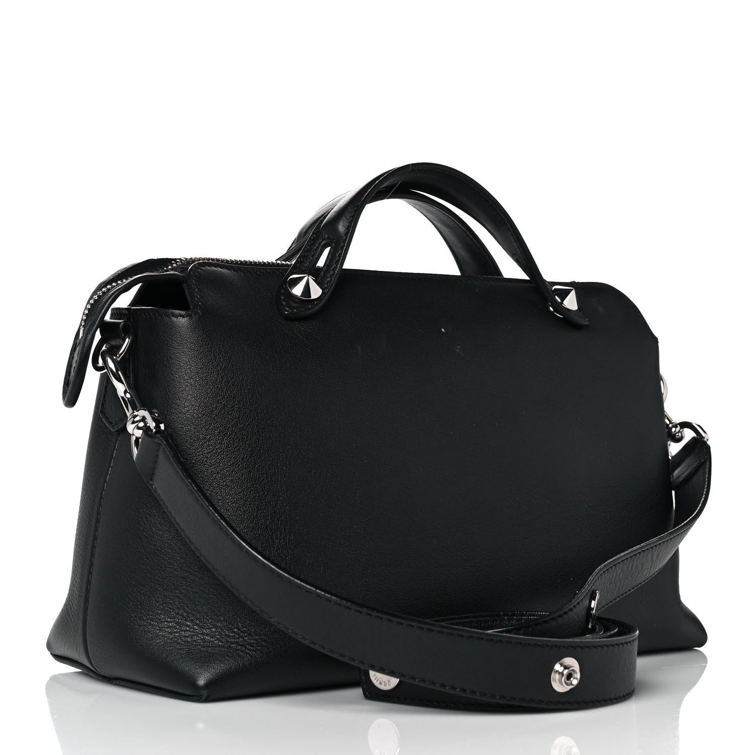 Fendi Vitello Dolce Medium By The Way Boston Bag Black 5 of 20