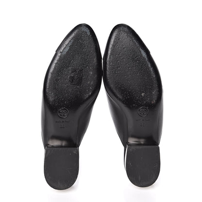 Chanel Lambskin Grosgrain Cap Toe Mules 36 Black 5 of 10