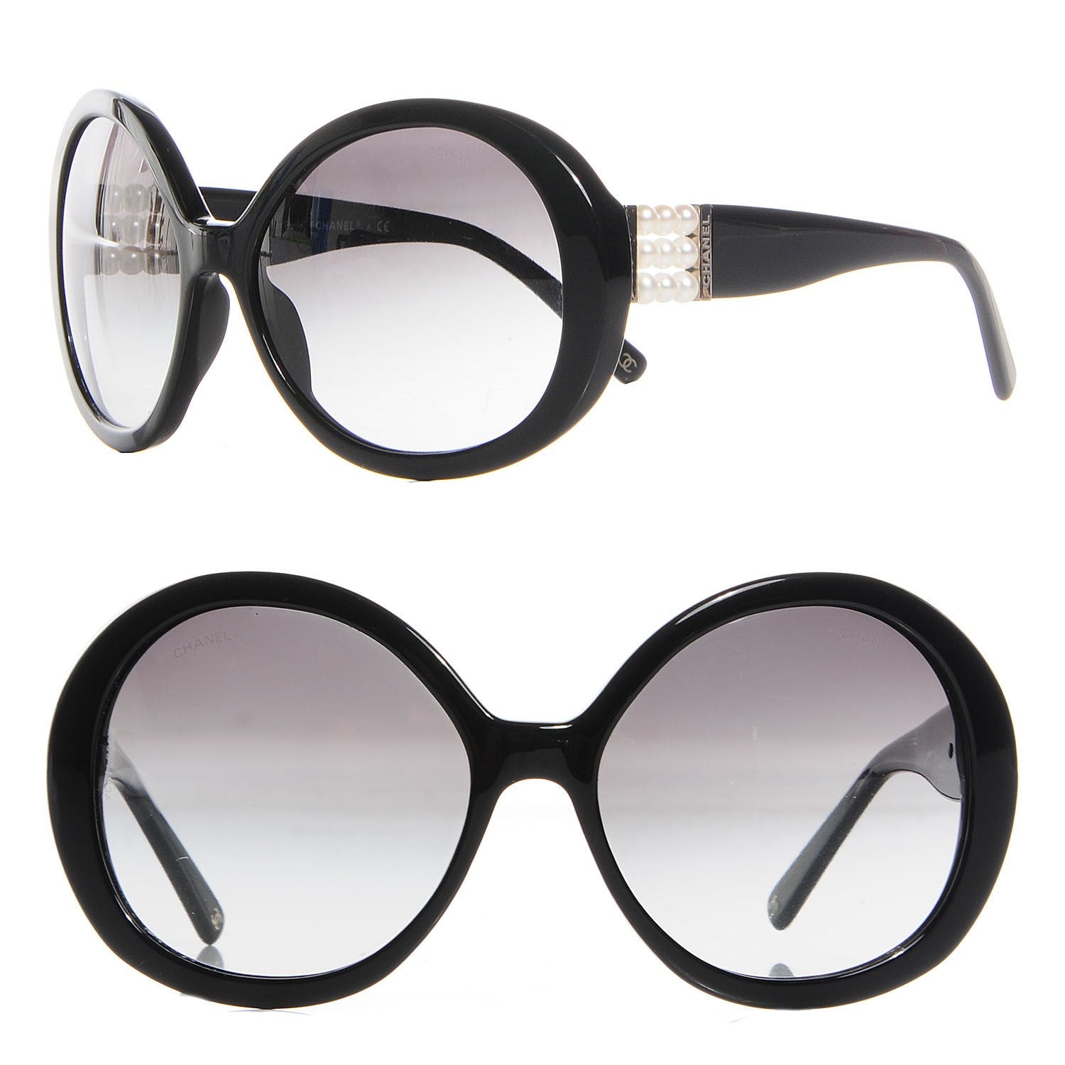 Chanel Perle Pearl Sunglasses 5159-H Black 1 of 9