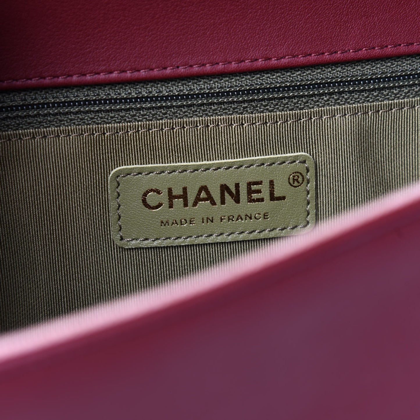 Calfskin Quilted New Medium Boy Flap Burgundy