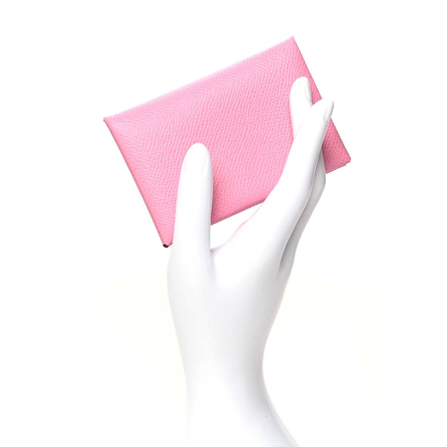Hermes Epsom Calvi Card Case 5P Pink 2 of 10