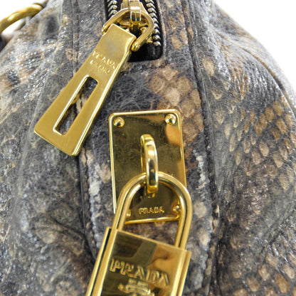 Prada Python Satchel 6 of 8