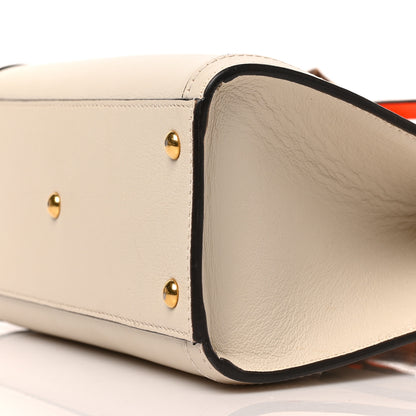 Gucci Wonka Grain Calfskin Mini Diana Tote Bag Mystic White Orange Fluo 9 of 9