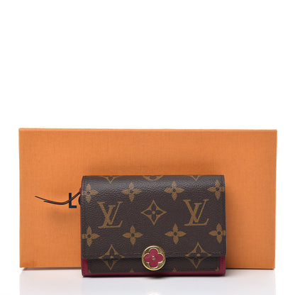 Louis Vuitton Monogram Flore Compact Wallet Fuchsia 7 of 7