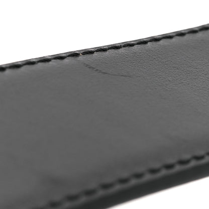 Louis Vuitton Calfskin 35mm LV Mirror Reversible Belt 90 36 Black Brown 6 of 7
