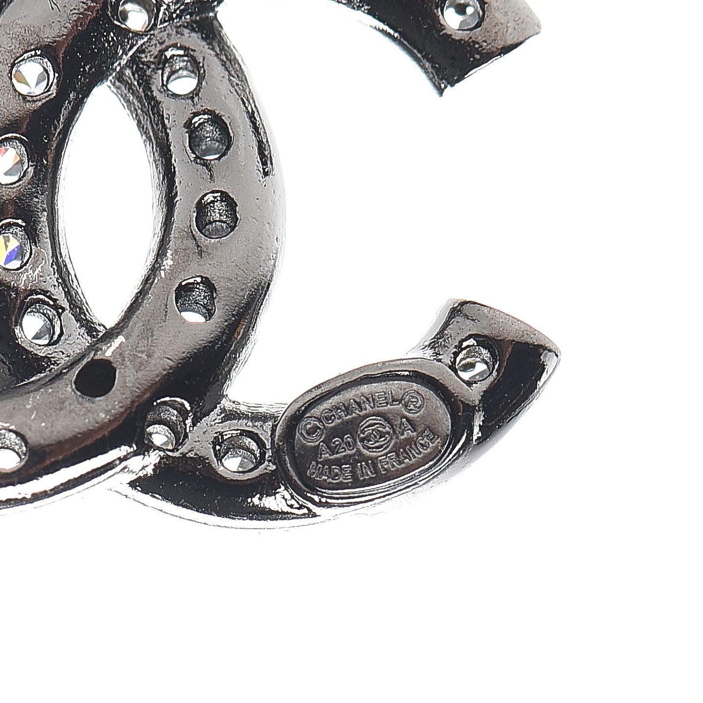 Ruthenium Crystal CC Earrings