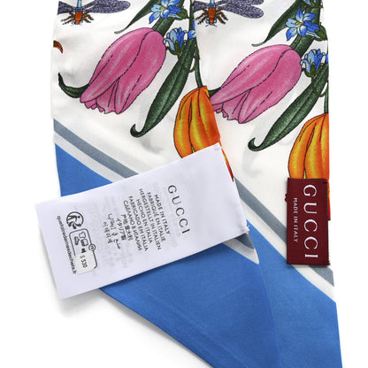 Gucci Silk Twill Flora Print Headband White 5 of 5