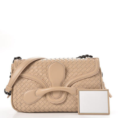 Bottega Veneta Nappa Intrecciato Rialto Shoulder Bag Mink 9 of 16