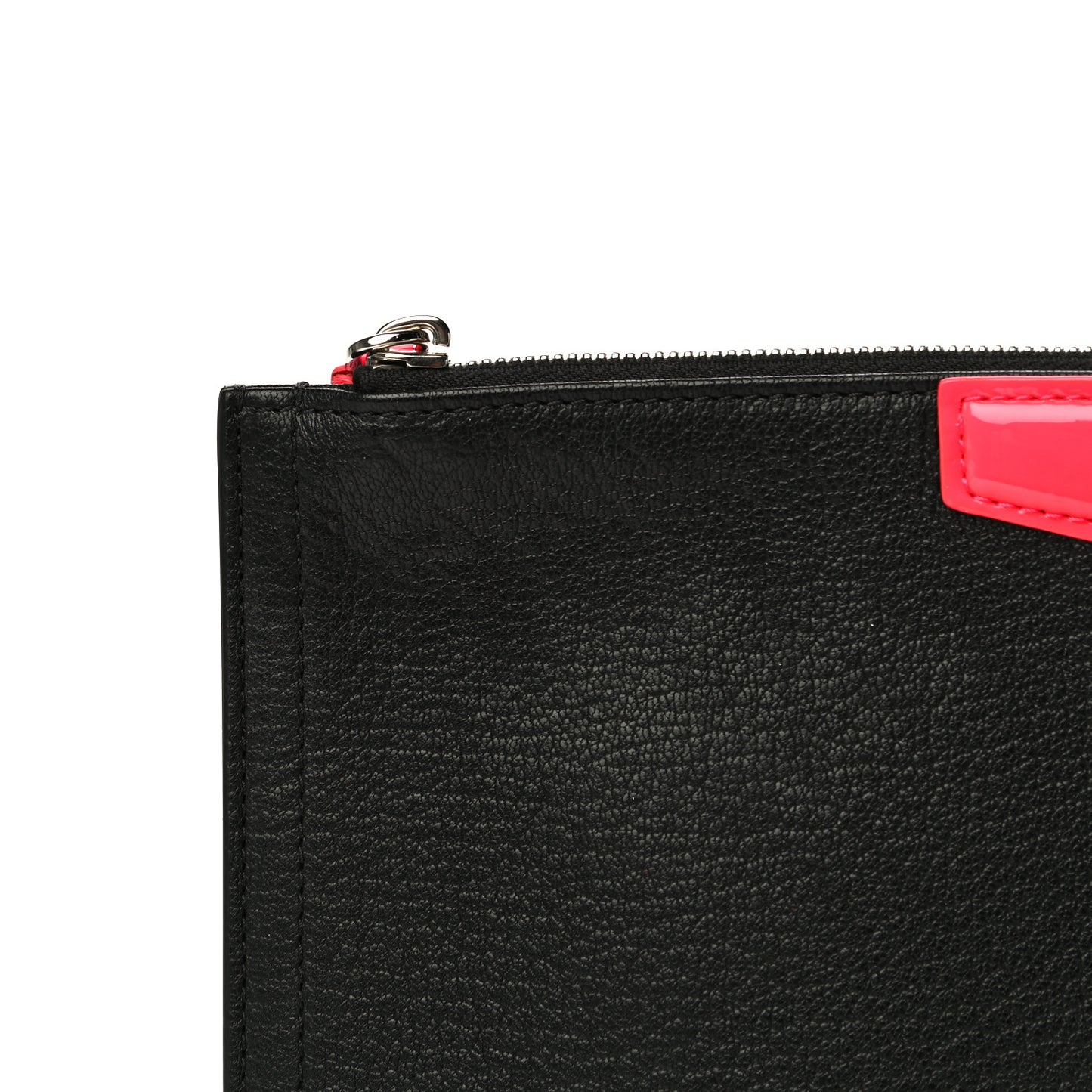 Sugar Goatskin Medium Antigona Pouch Black