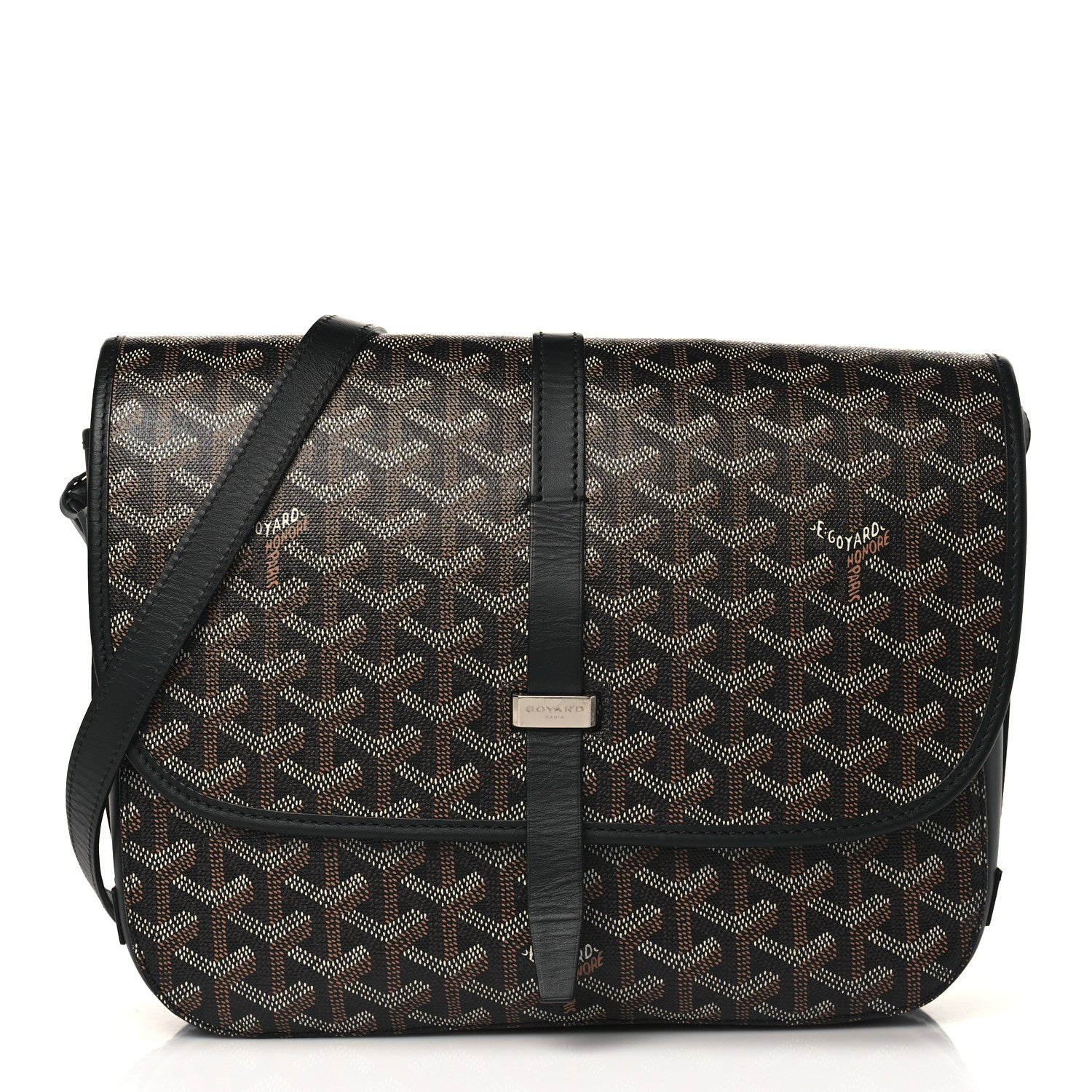 Goyard Goyardine Belvedere II MM Messenger Bag Black 1 of 8
